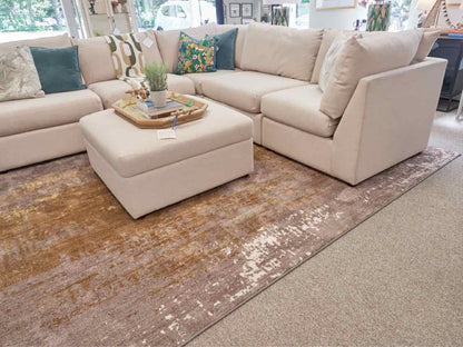 Contemporary Earth Tones Area Rug
