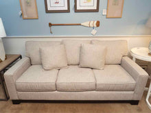 Ivory with Grey Fleck  Uphosltered 3 Cushion Sofa
