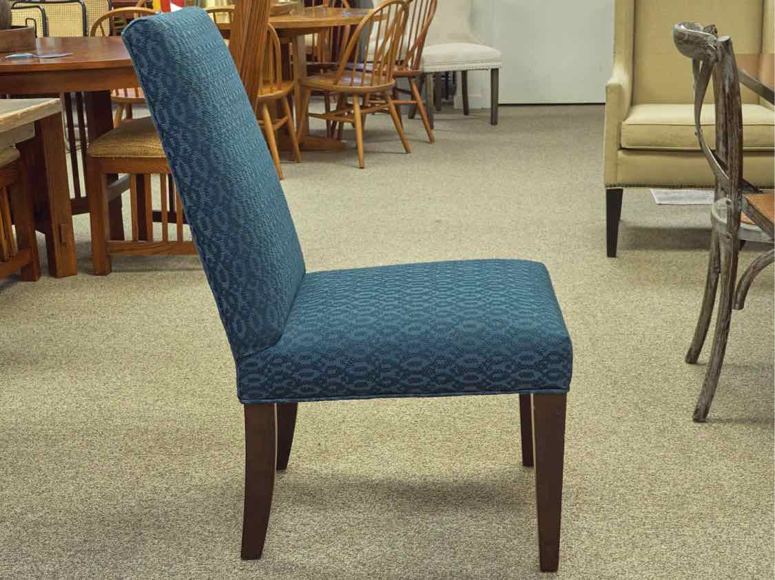Set of Six Parson Chairs in Blue
