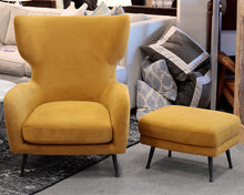 West Elm Lucia Wing Chair and Ottoman