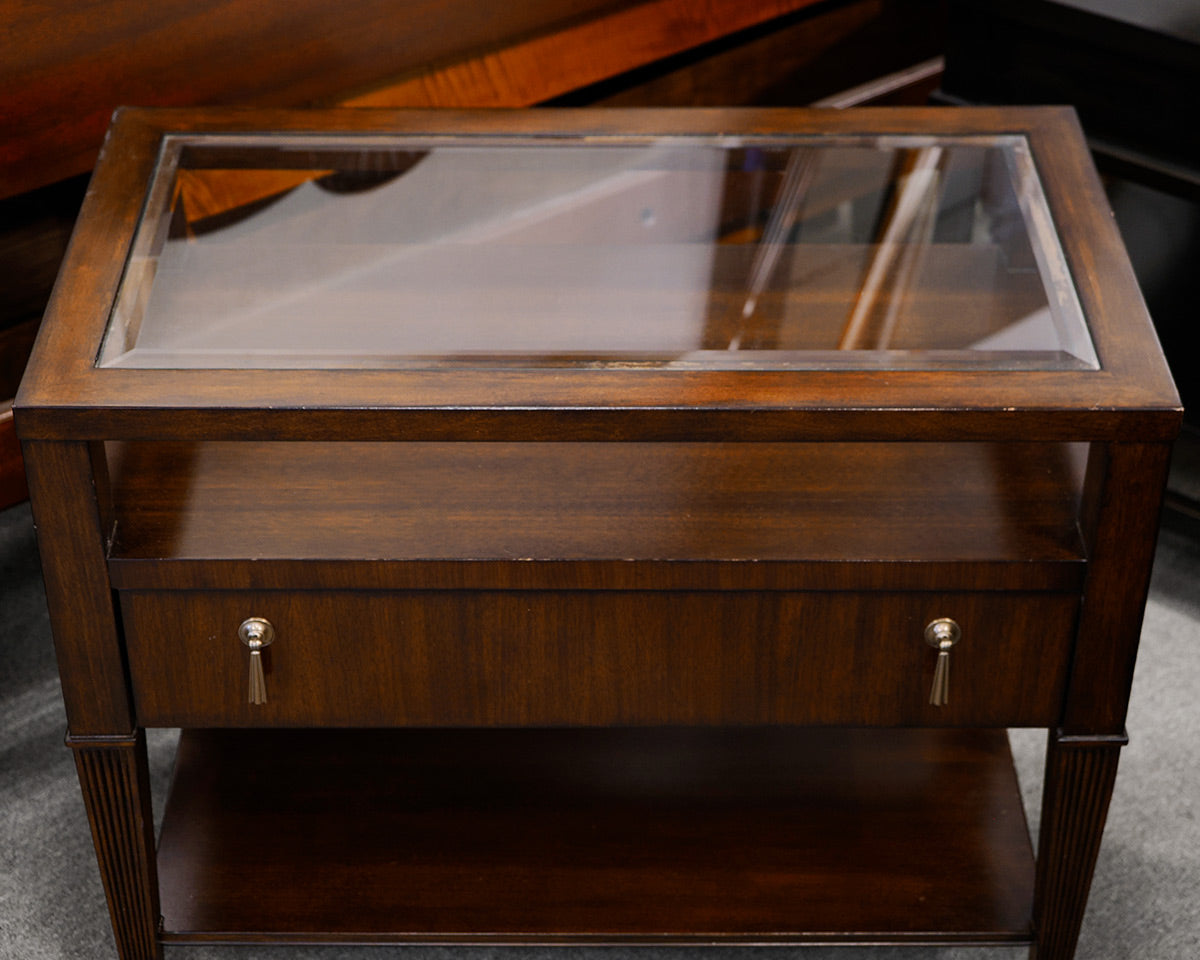 Lexington Glass Topped Nightstand