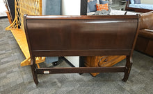 Ethan Allen Espresso Sleigh Bed