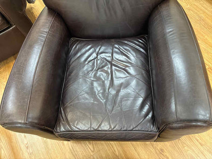 Pottery Barn 'Manhattan' Armchair and Ottoman