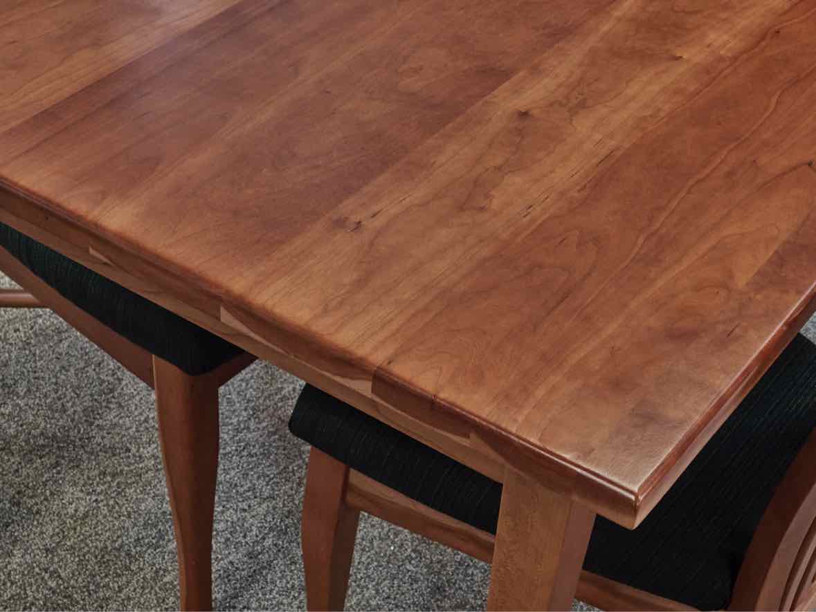 Lyndon Furniture Classic Shaker Flare Leg Table & Set of Chairs in Cherry