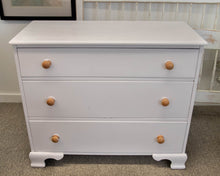 White Finish 3 Drawer Dresser