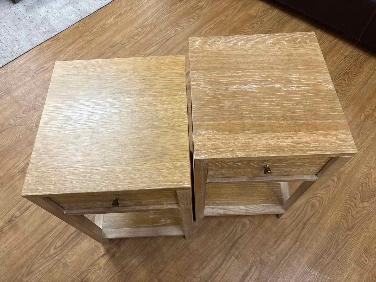 Williams Sonoma for West Elm Pair of 'Brennan' Side Tables