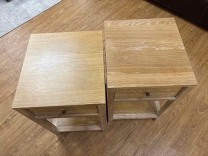 Williams Sonoma for West Elm Pair of 'Brennan' Side Tables