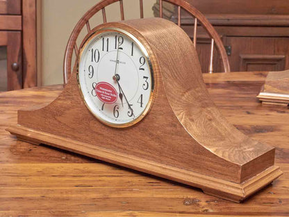 Howard Miller Dark Stain Oak Mantel  Clock