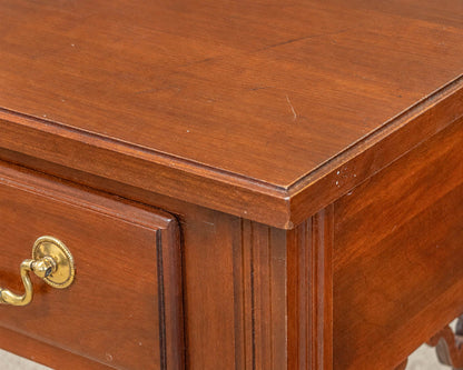 Ethan Allen Mahogany Chippendale Style Console (1) Drawer