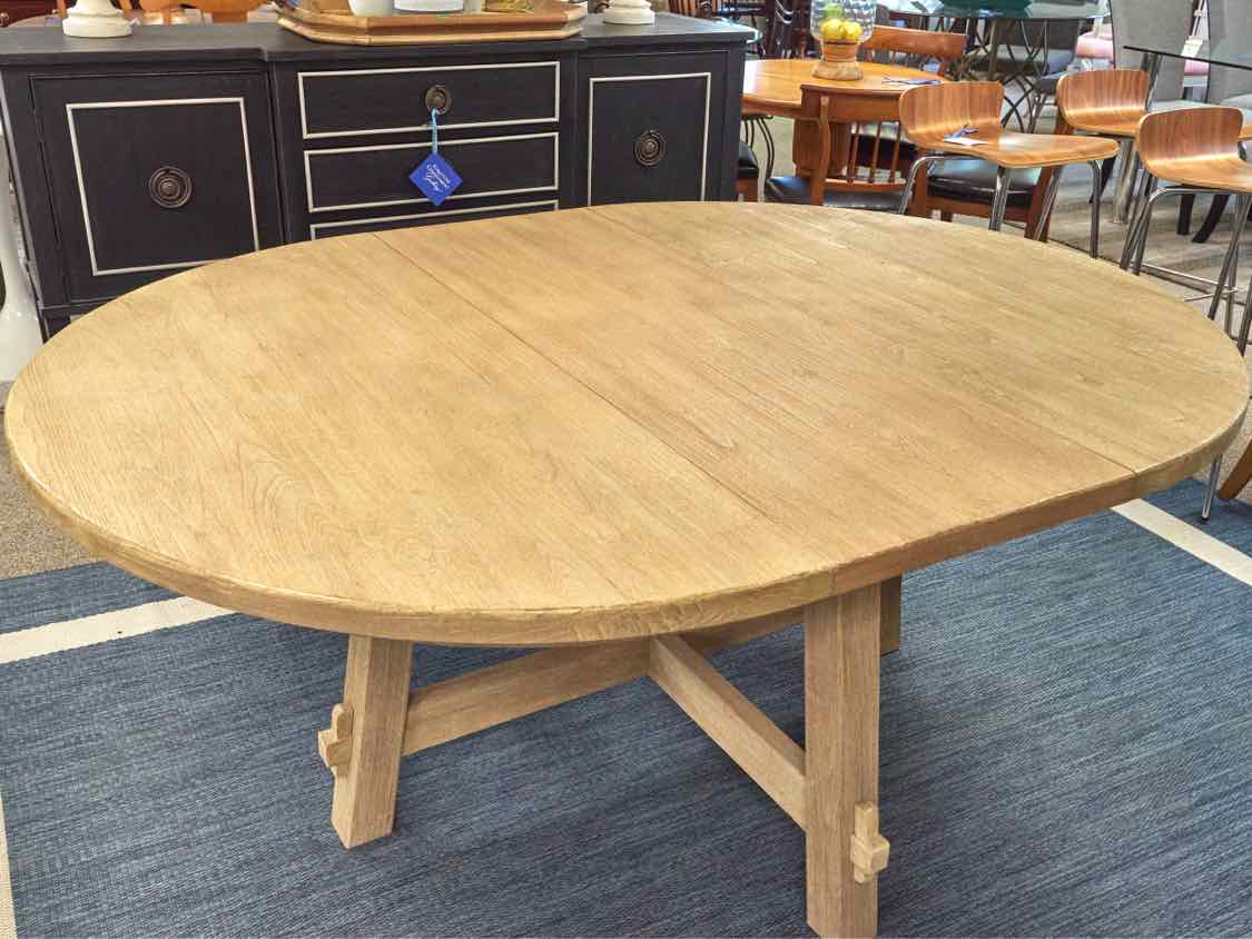 Pottery Barn Toscana 54" Round Dining Table with Leaf
