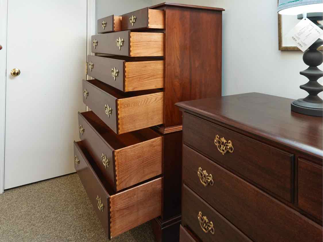 Hitchcock Solid Cherry Chest on Chest