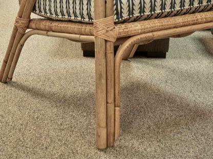 Pair of Serena & Lily 'Mattituck' Rattan Arm Chairs