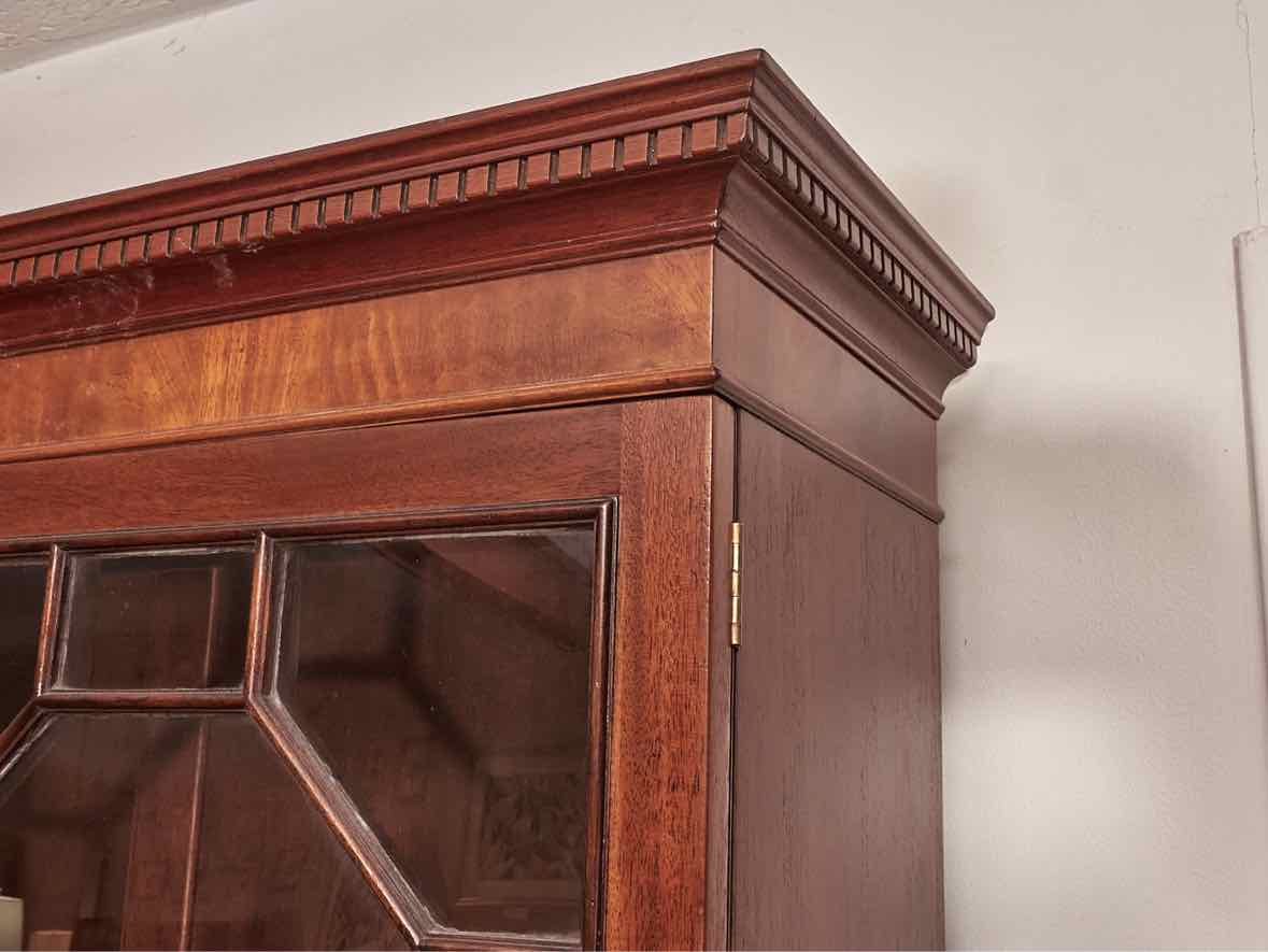 Baker Mahogany 2 Piece  Secretary Desk with Drop Down Desk