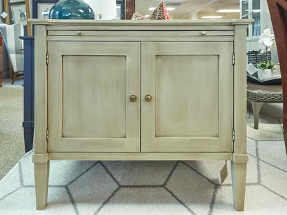 Gat Creek 2 Door Maple Hand Glazed Monnco Night Stand in Lambs Wool