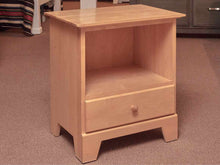 Moosehead  Natural Maple 1 Drawer  Nightstand with Open Storage