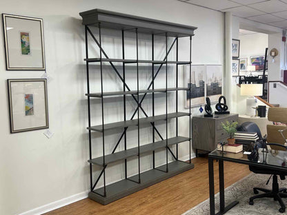 Restoration Hardware Parisian Cornice Triple Shelving Unit
