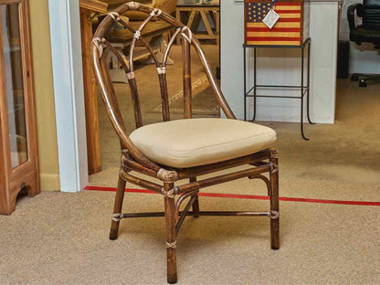 McGuire Glass Top Rattan Bamboo  Table &  8 Chair Set