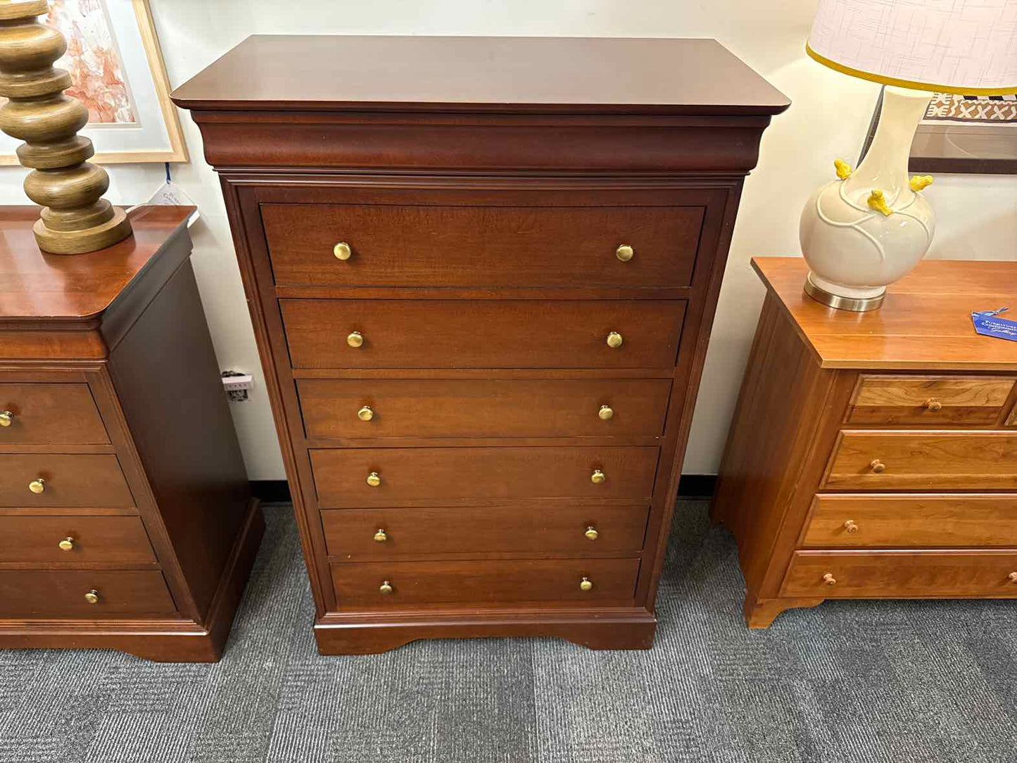 Cherry 7-Drawer Dresser