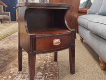 Pair of Drexel Mahogany Open Shelf Nightstands