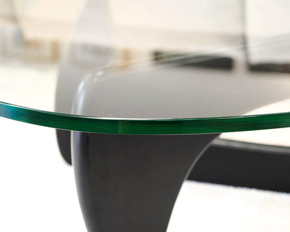 Naguchi Style Glass Top Cocktail Table