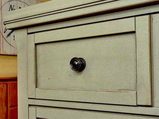 Vaughan Bassett Grey Green Finish  5 Drawer Chest