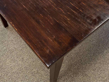 Maple Dining Table with Dark Distressed Finish & (2 )17.5 Leaves