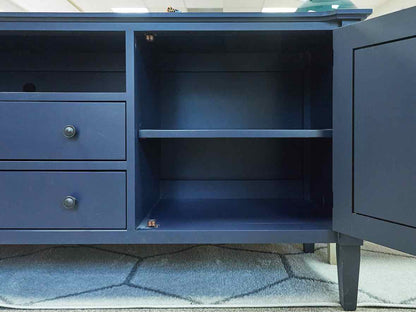 Gat Creek Maple Monaco Media Cabinet in Classic Starry-Eyed Navy Finish