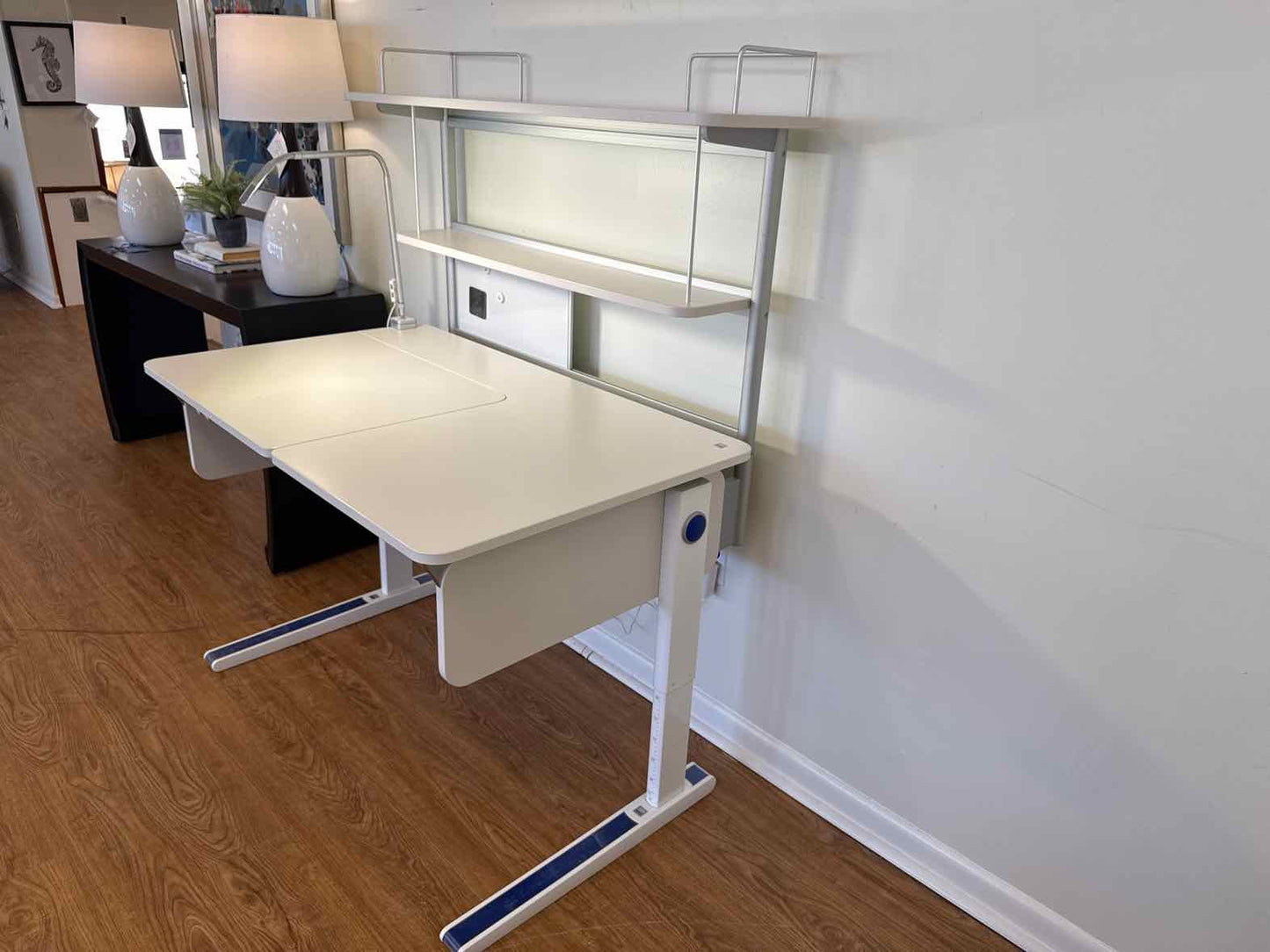 Moll 'Champion' Adjustable Height Desk With Flex Deck Extension
