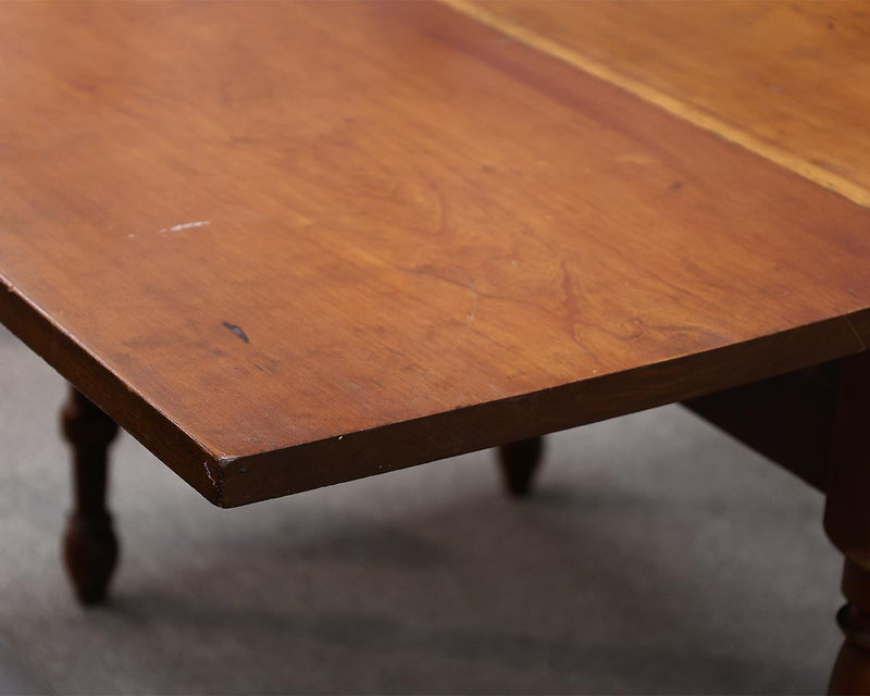 Cherry Dropleaf Dining Table with Turned Legs