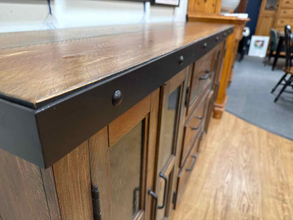 Industrial Rustic Sideboard On Casters
