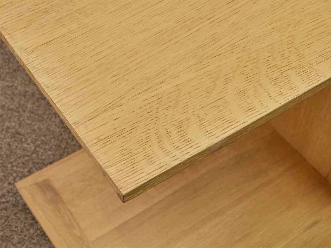 Crate & Barrel Natural Oak C Table