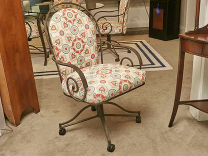Wrought Iron Scrolled  Round Dining Set