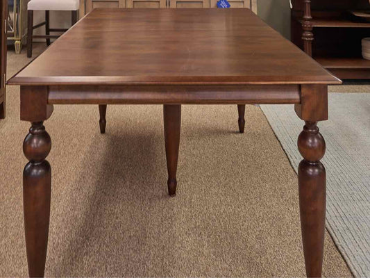 Bermex Birch Wood Table in Coffe Finish with 2 Leaves