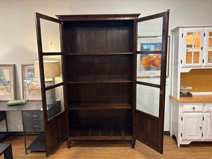 Rustic Wooden Display Cabinet