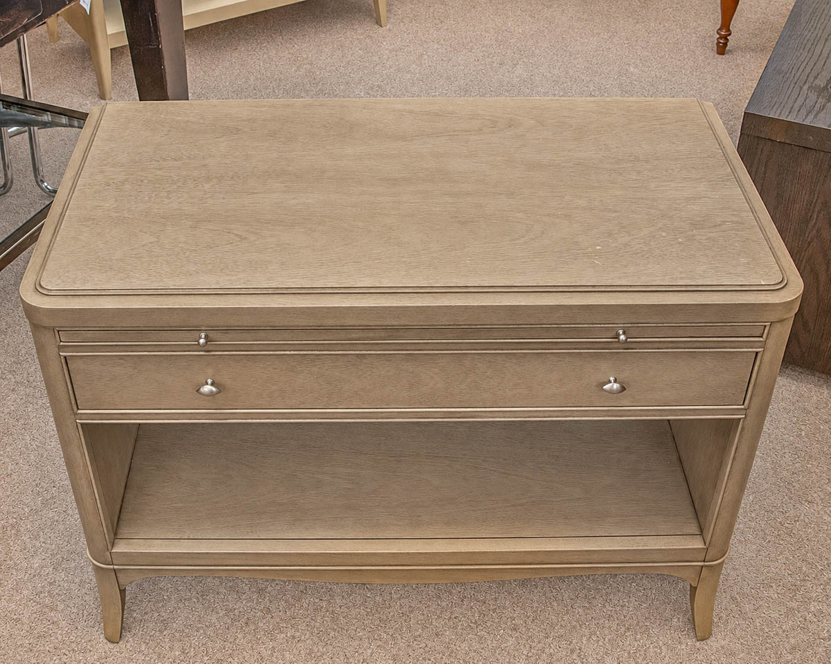 Barbara Barry for Baker Gray Wash Bedside Chest
