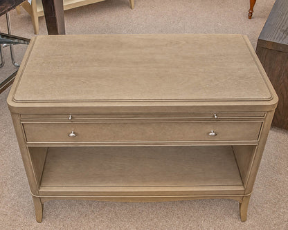 Barbara Barry for Baker Gray Wash Bedside Chest