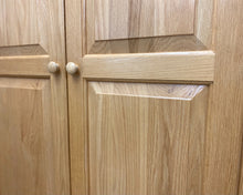 Woodcraft Oak 2 Door Armoire with Clothing Hanging Pole