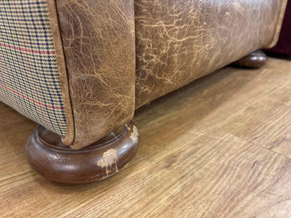 Ralph Lauren 'Writer's' Leather Arm Chair & Ottoman