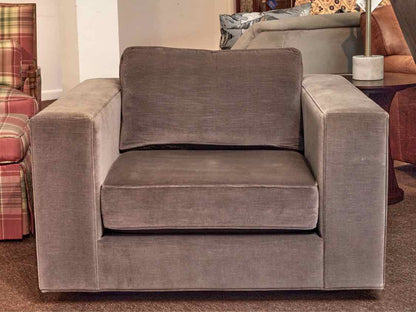 RH  MaddoxGrey Performance Fabric Oversized Chair