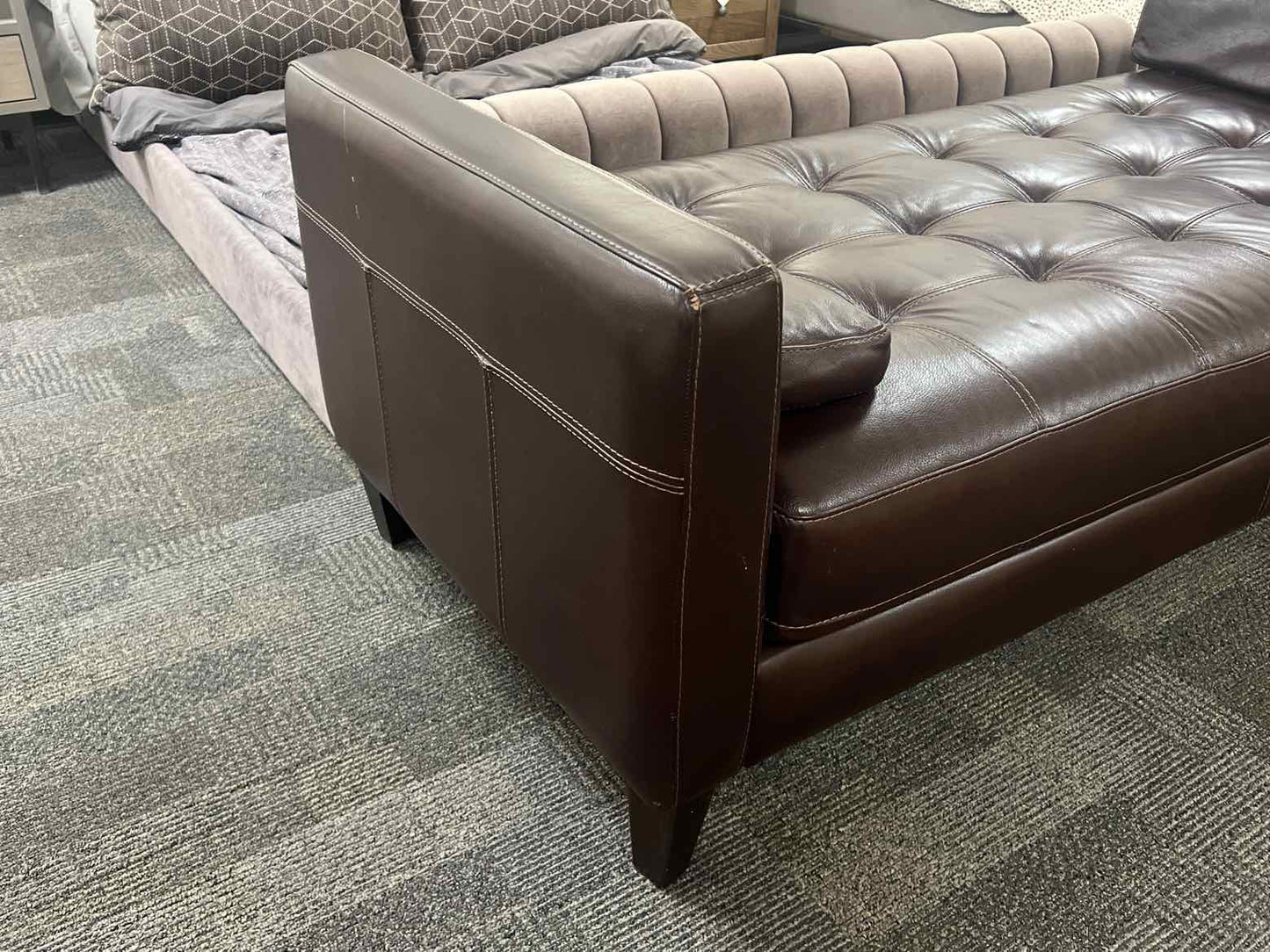 Italian Leather Tufted Daybed