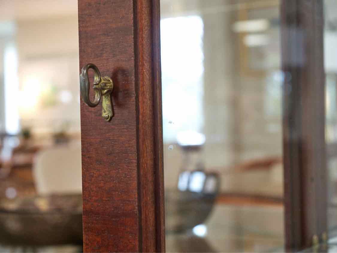 Jasper Cabinet Mahogany Lighted Curio Cabinet