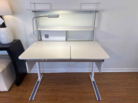 Moll 'Champion' Adjustable Height Desk With Flex Deck Extension