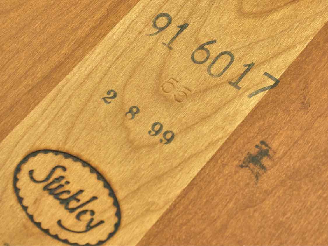 Stickley Cherry Dining Table W/ Breadboard Extensions