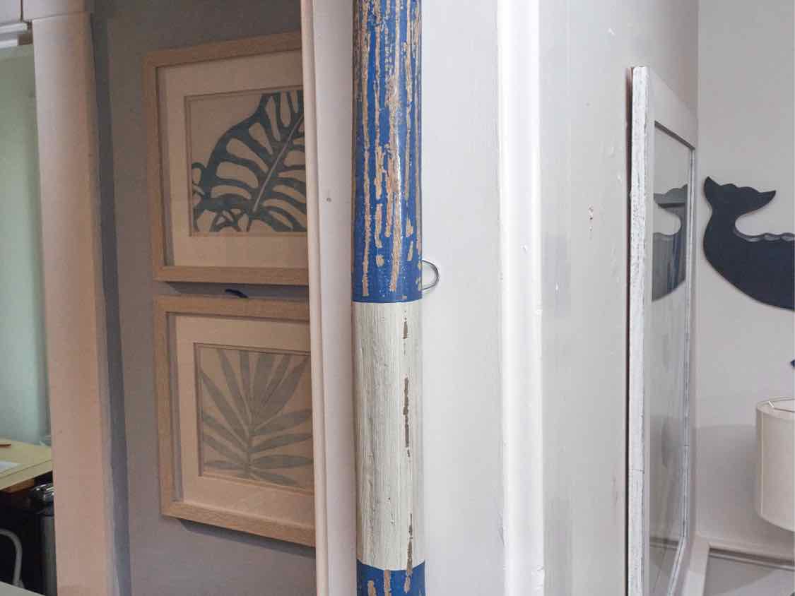 Distressed Finish Wooden Oar