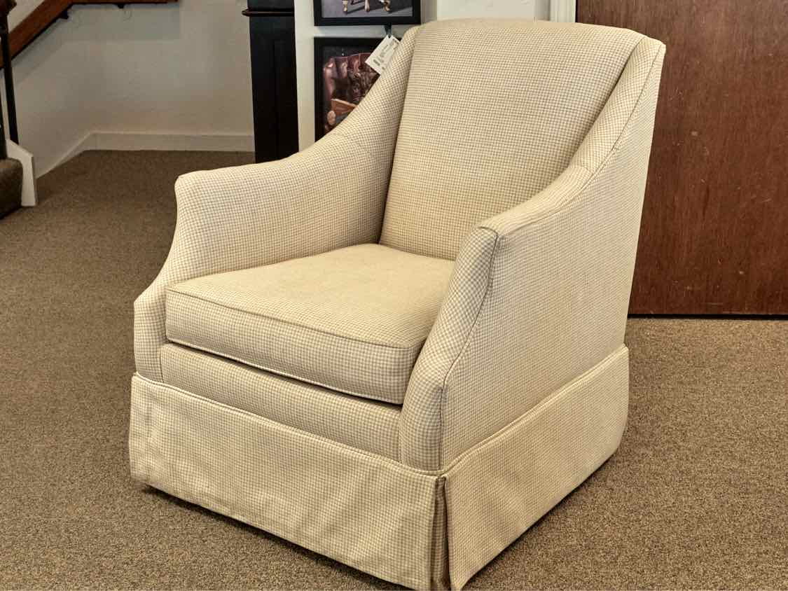 Pair of Sam Moore Tightback Swivel Chairs