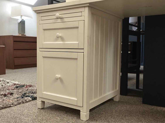 Pottery Barn Off White W/ Hutch Top
