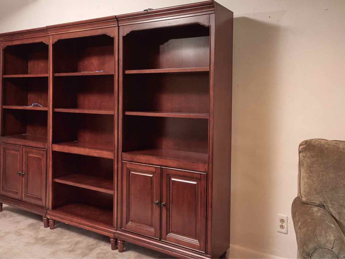 Cherry 2 Shelf Bookcase with 2 Doors