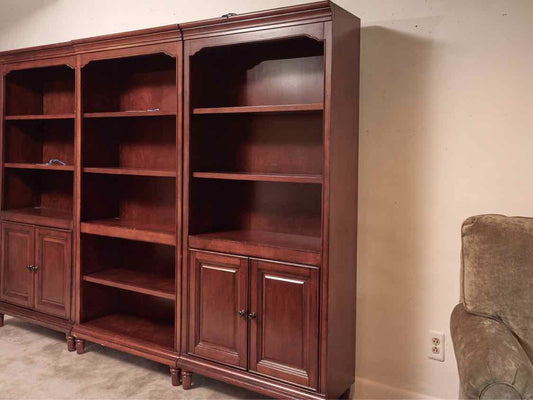 Cherry 2 Shelf Bookcase with 2 Doors