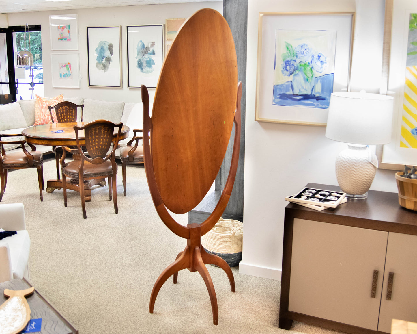 Joseph van Benten Cherry Cheval Mirror