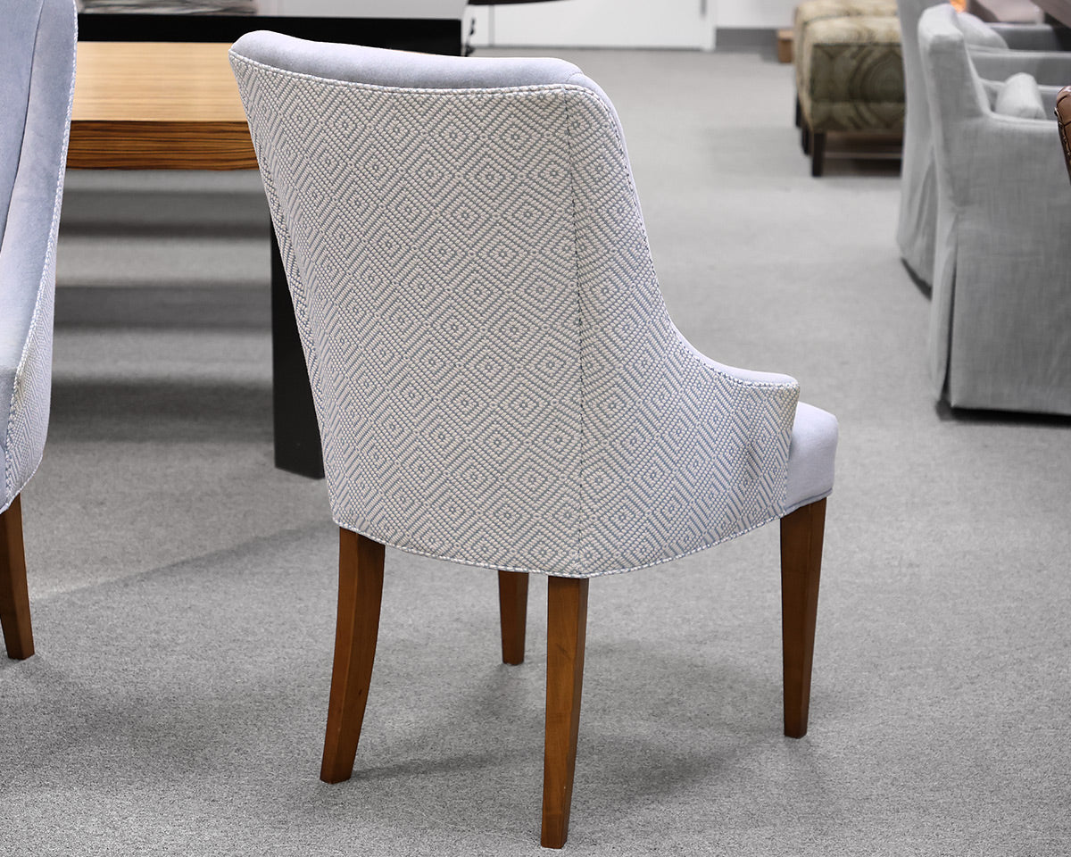 Pair of Charles Stewart Upholstered Dining Chairs